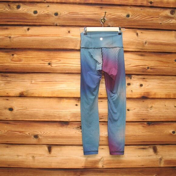 Lululemon Wunder Under Pant III *Full-On Luon Cosmic Dot White Multi / Black - Picture 6 of 10